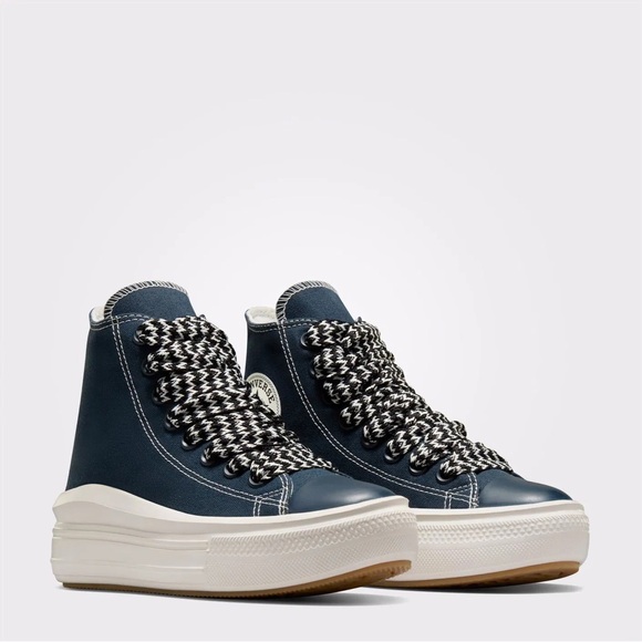 Converse Chuck Taylor All Star Move Platform Kadın Lacivert Sneaker - Picture 2 of 9